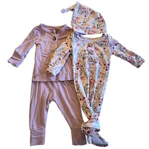 Caden Lane Newborn clothing Pack of 4 Girls Matching Sets